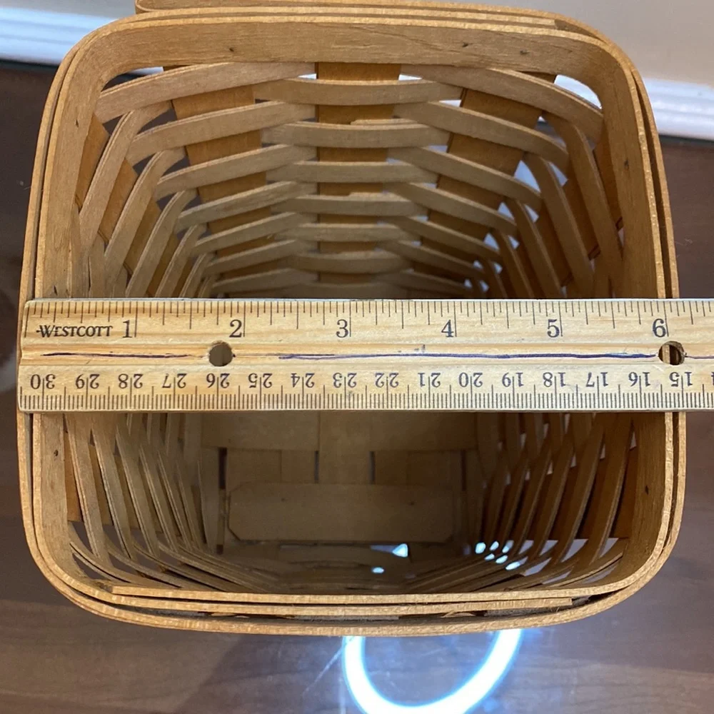 Longaberger Medium Spoon basket Hand oven Dresden, Ohio USA 1996